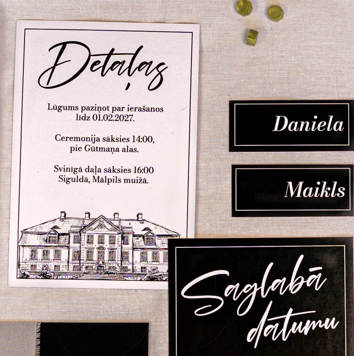 Individuāls ceremonijas vietas zīmējums